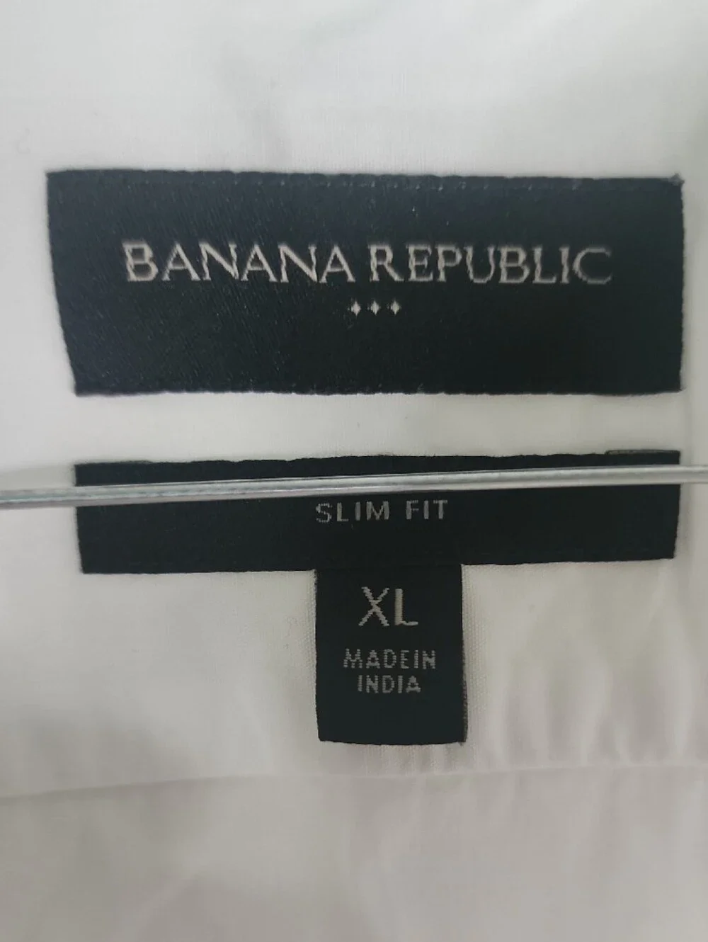 Banana Republic Men’s White Short-Sleeve Button-Down Shirt